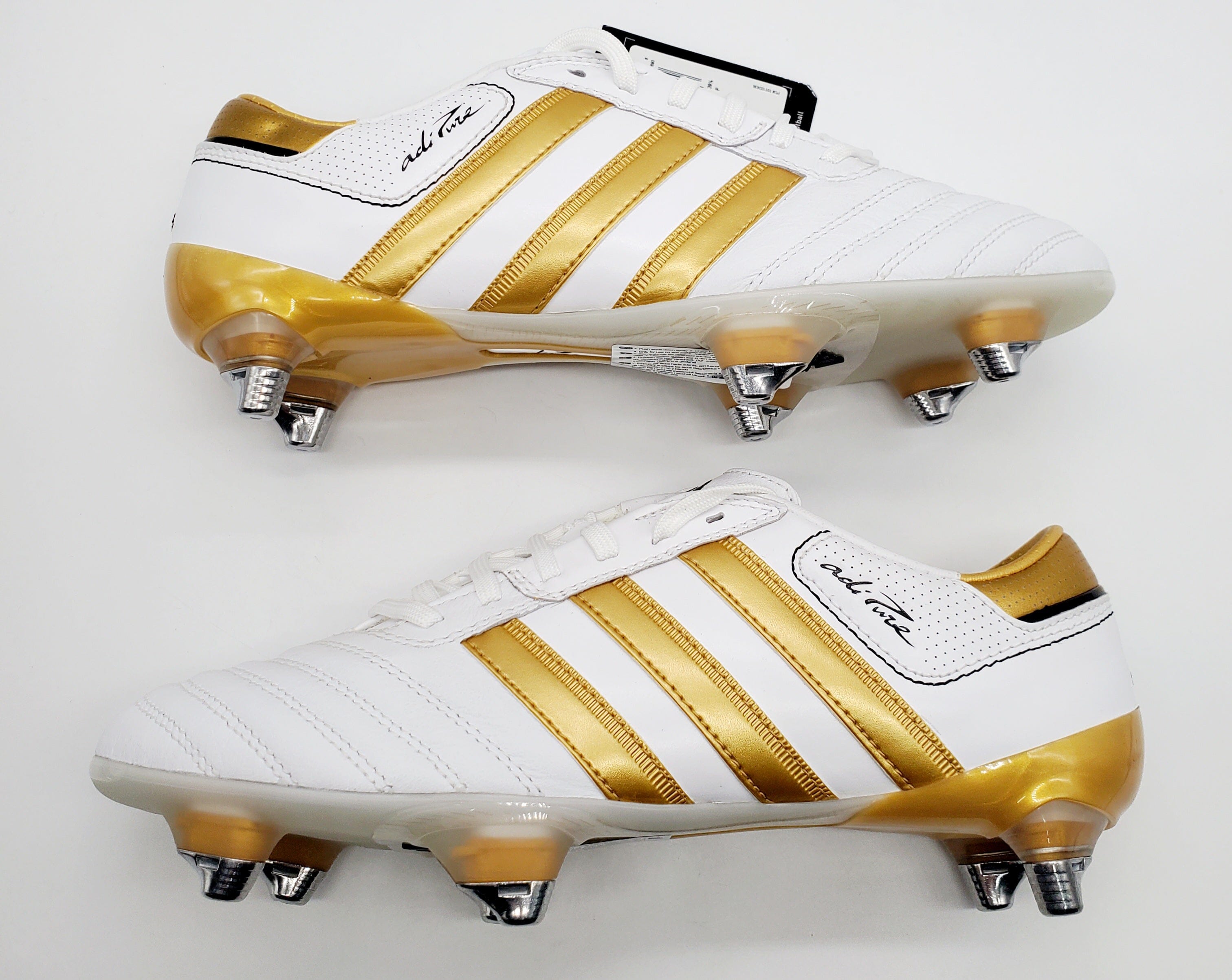 Adidas adipure clearance football boots white